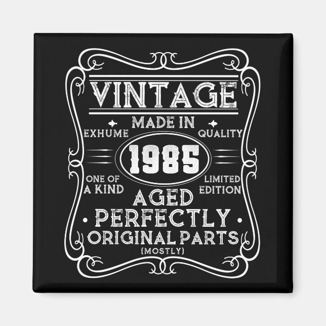 Íman Vintage Feita Em 1985 (Frente)