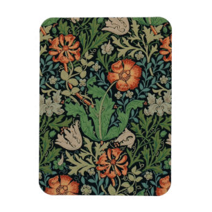 Íman Vintage Floral Wallpaper Trendy Morris Compton