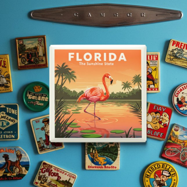 Íman Vintage Florida (Criador carregado)