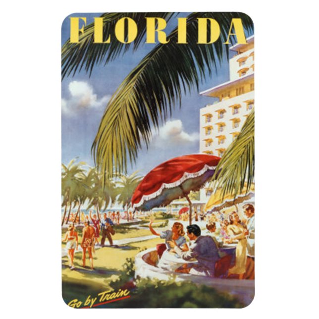 Íman Vintage Florida, EUA - (Vertical)