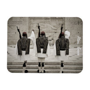 Íman Vintage foto da guarda de honra, Atenas, Grécia
