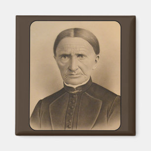 Íman Vintage Foto de Mulher Vitoriana Congelada