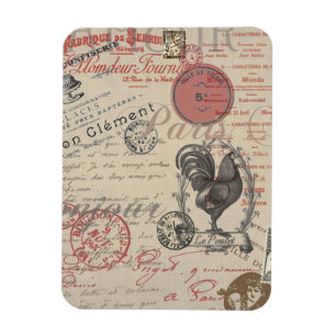 Íman Vintage French Handwrite Paris Rooster