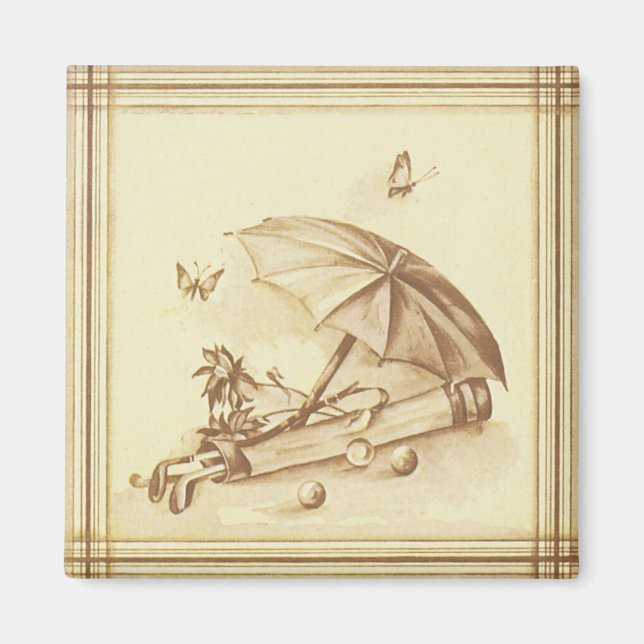 Íman Vintage Golf Magnet (Frente)