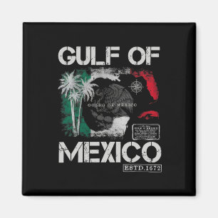 Íman Vintage Golfo Do México 1672 Mapa Histórico - Bea