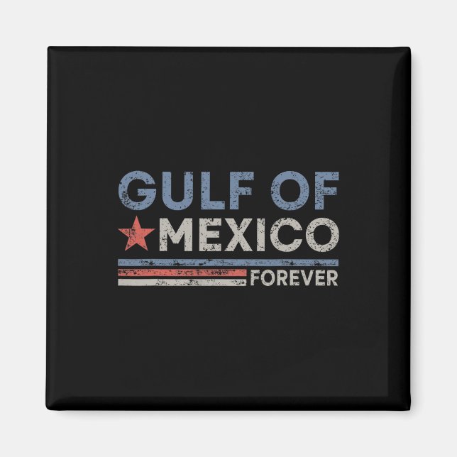 Íman Vintage Golfo Do México Para Sempre (Frente)