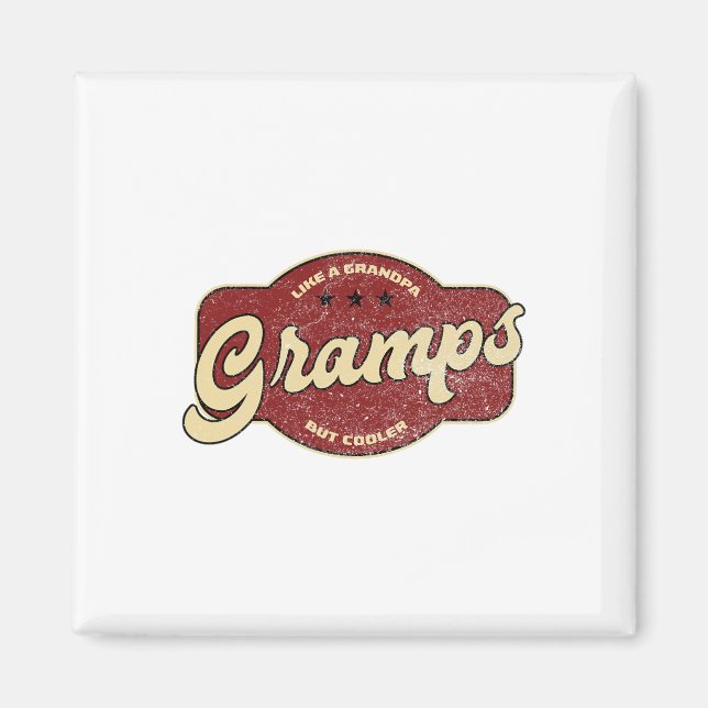 Íman Vintage Grampos Como Vovô, Mas Mais Fresco (Frente)