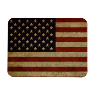 Íman Vintage Grunge American Flag