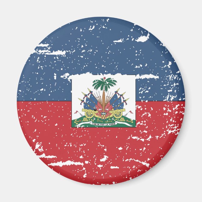Íman Vintage Haiti Flag (Frente)