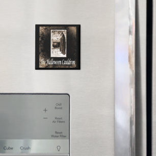 Íman Vintage Halloween Cauldron