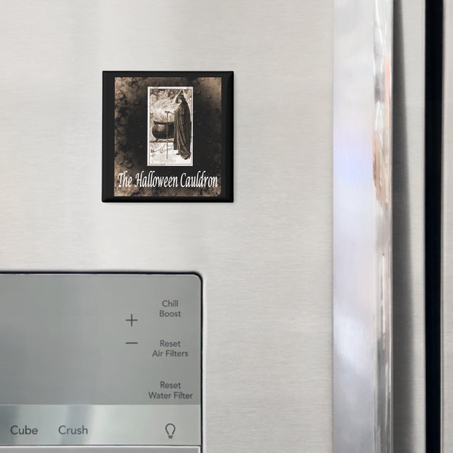 Íman Vintage Halloween Cauldron (In Situ (Fridge))