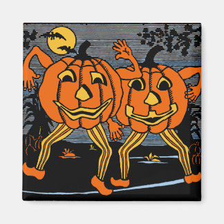 Íman Vintage Halloween Jack O'Lantern Twins Magnet