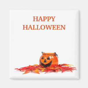 Íman Vintage Halloween Orange Pumpkin