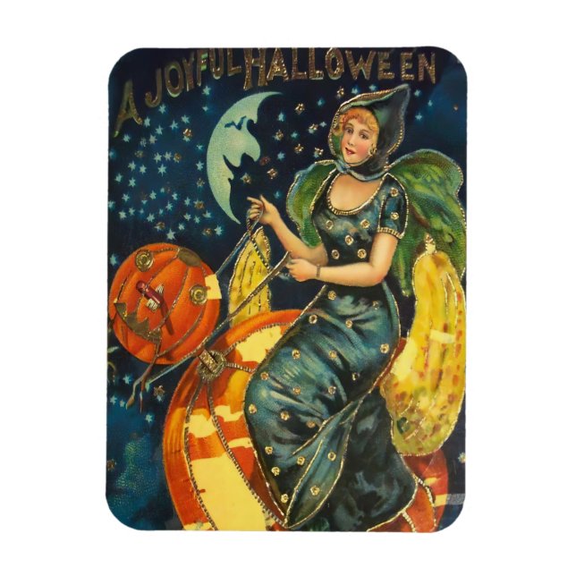 Íman Vintage Halloween Poster (Vertical)