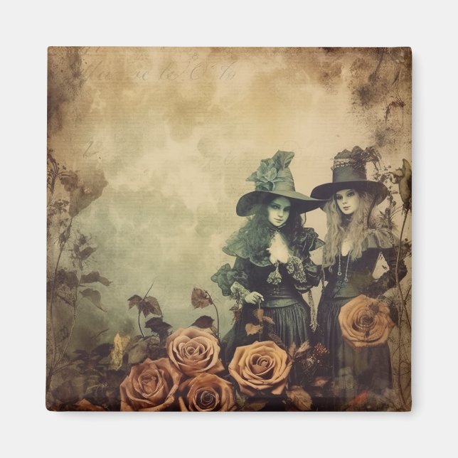 Íman Vintage Halloween Witchcraft (7) (Frente)