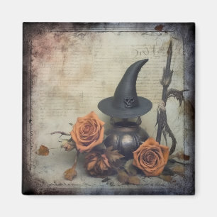 Íman Vintage Halloween Witchcraft (8)