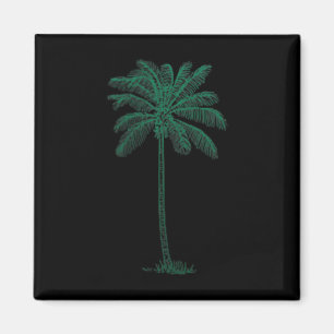 Íman Vintage Hawaiai Palm Tree Beach Tropical Island P