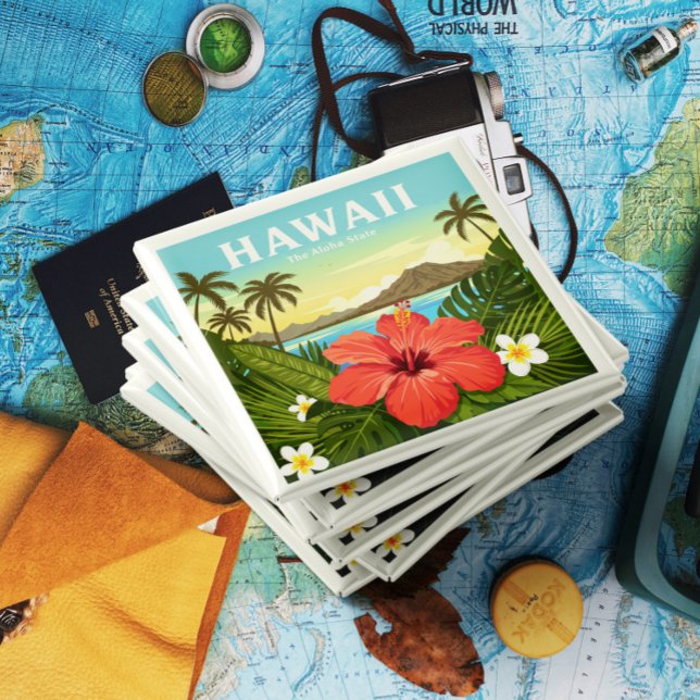 Íman Vintage Hawaii (Criador carregado)