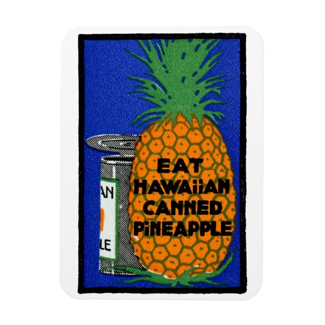 Íman Vintage Hawaiian Pineapple (Vertical)