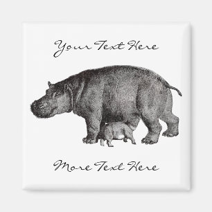 Íman Vintage Hippo Magnet