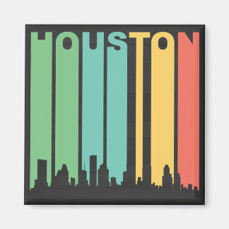 Íman Vintage Houston Cityscape