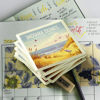 Íman Vintage Indiana Dunes National Park