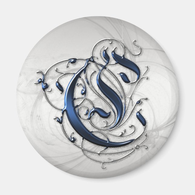 Íman Vintage Inicial C (Frente)