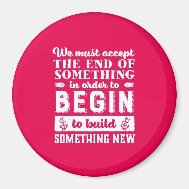 Íman Vintage Inspirational Cote Solte e continue (Frente)