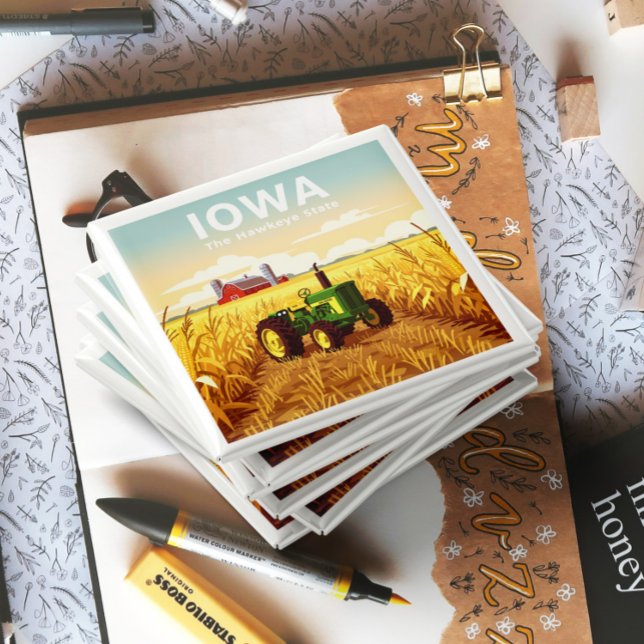 Íman Vintage Iowa (Criador carregado)
