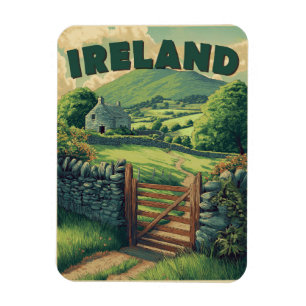 Íman Vintage Ireland Countryside