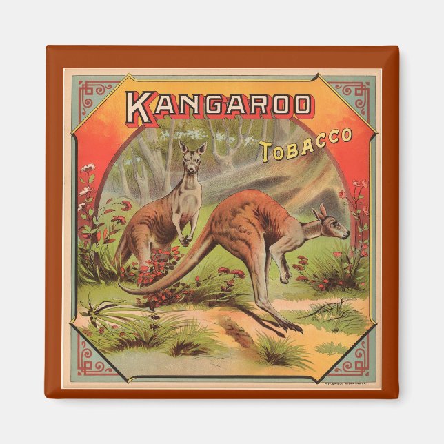 Íman Vintage Kangaroo Advertisement (Frente)