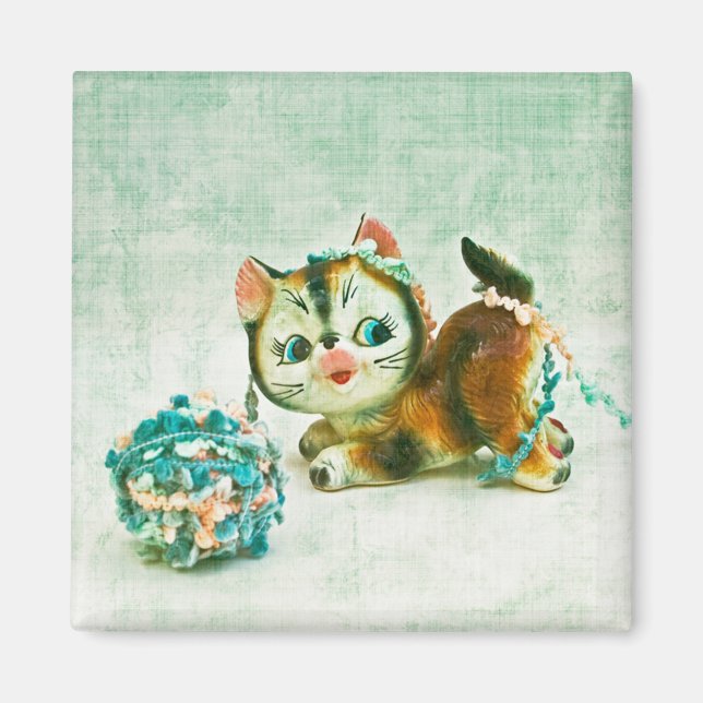 Íman Vintage Kitty Cat (Frente)