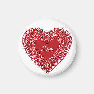Íman Vintage Lace Heart