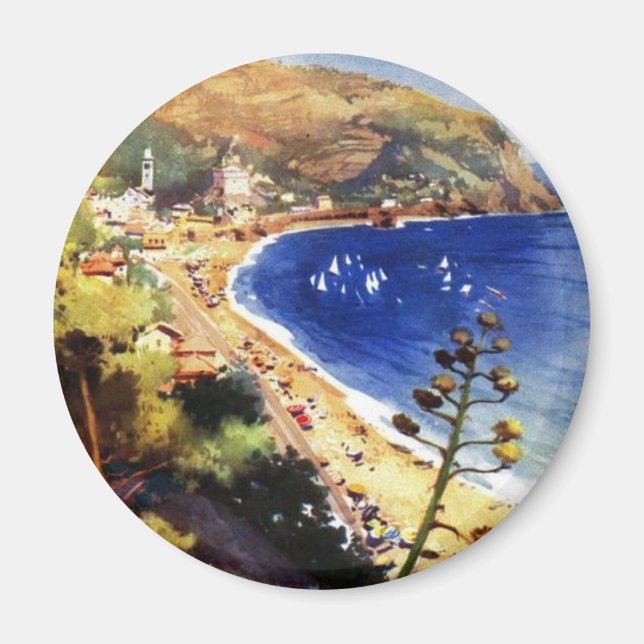 Íman Vintage Levanto Genova Itália Turismo (Frente)