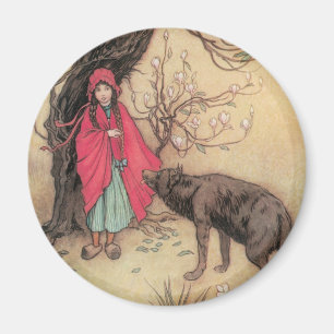 Íman Vintage Little Red Riding Hood by Warwick Goble