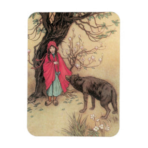 Íman Vintage Little Red Riding Hood by Warwick Goble