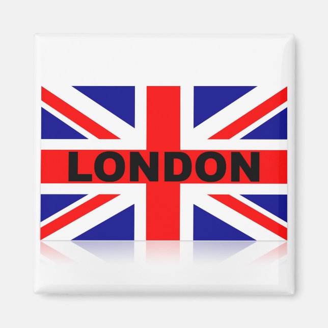 Íman Vintage London British Flag (Frente)