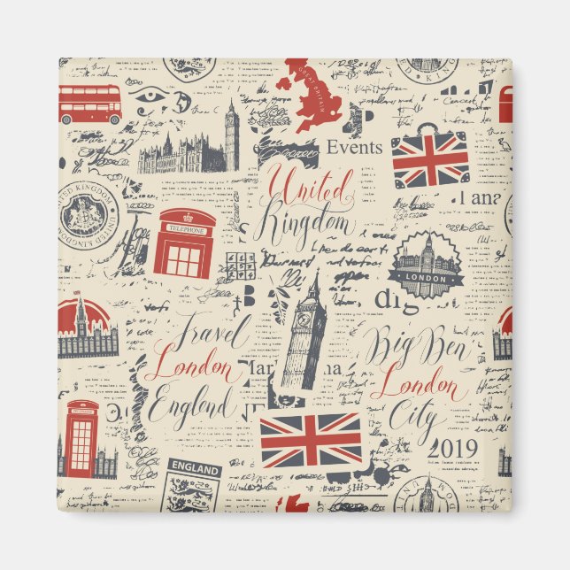 Íman Vintage London Magnet (Frente)