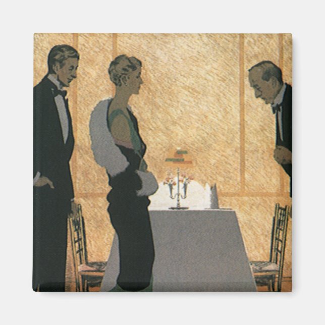 Íman Vintage Love and Romance, Casal Elegante Janto (Frente)