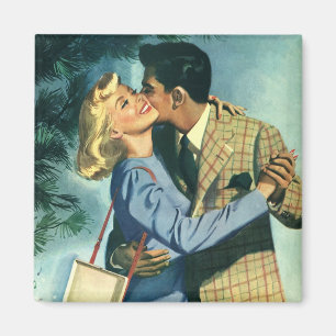 Íman Vintage Love and Romance, dança de Natal