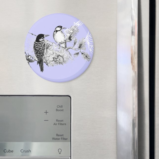 Íman Vintage Love Birds Convite Para Casamento (In Situ (Fridge))