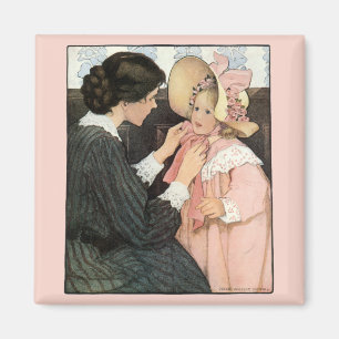 Íman Vintage Madre e Criança por Jessie Willcox Smith