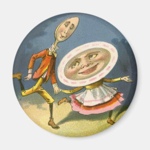 Íman Vintage Madre Goose Enfermeira Rhyme Ei Diddle