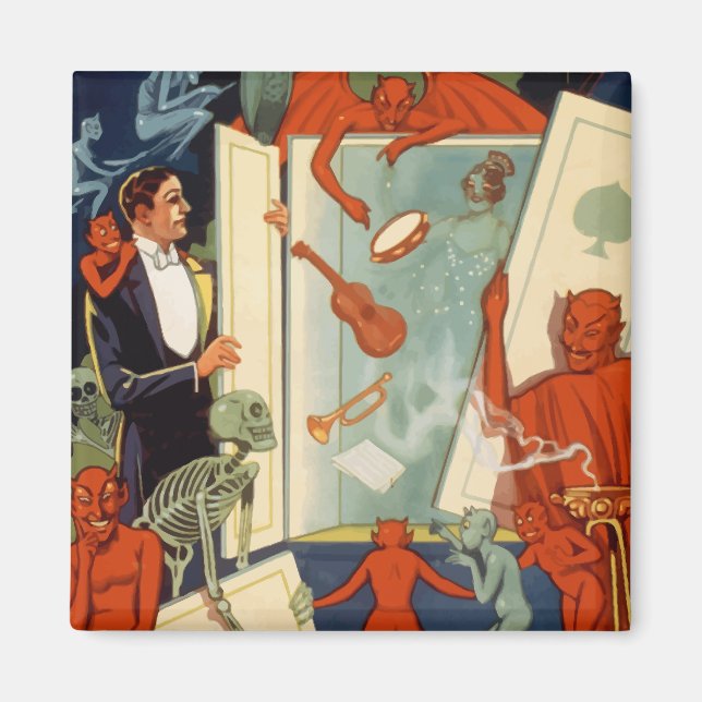 Íman Vintage Magalhista Carter, Lei da Magia Excelente (Frente)