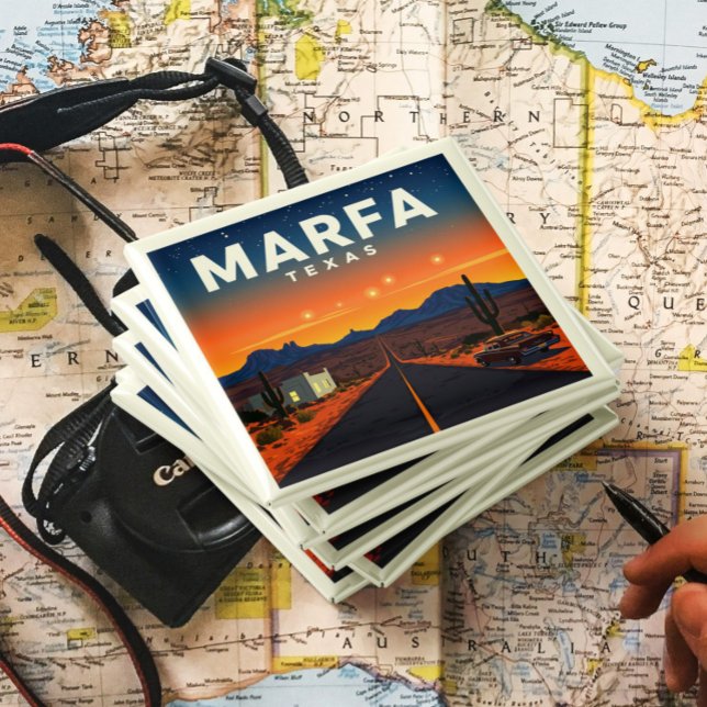 Íman Vintage Marfa Texas (Criador carregado)
