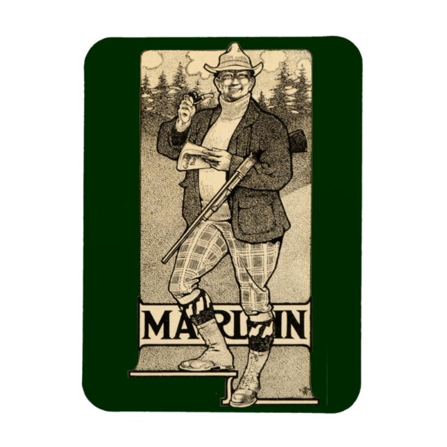 Íman Vintage Marlin Firearm Shotgun Home Office Magnet (Vertical)