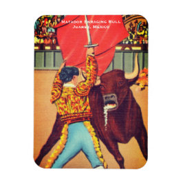 Íman Vintage Matador com Cape and Bull, Juarez, México