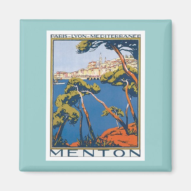 Íman Vintage Menton França (Frente)