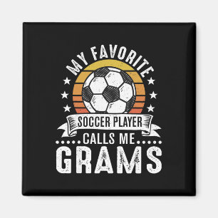 Íman Vintage Meu Jogador de Futebol Favorito Me Chama d