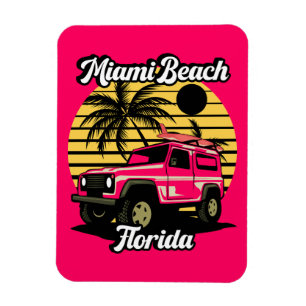 Íman Vintage Miami Beach Flórida